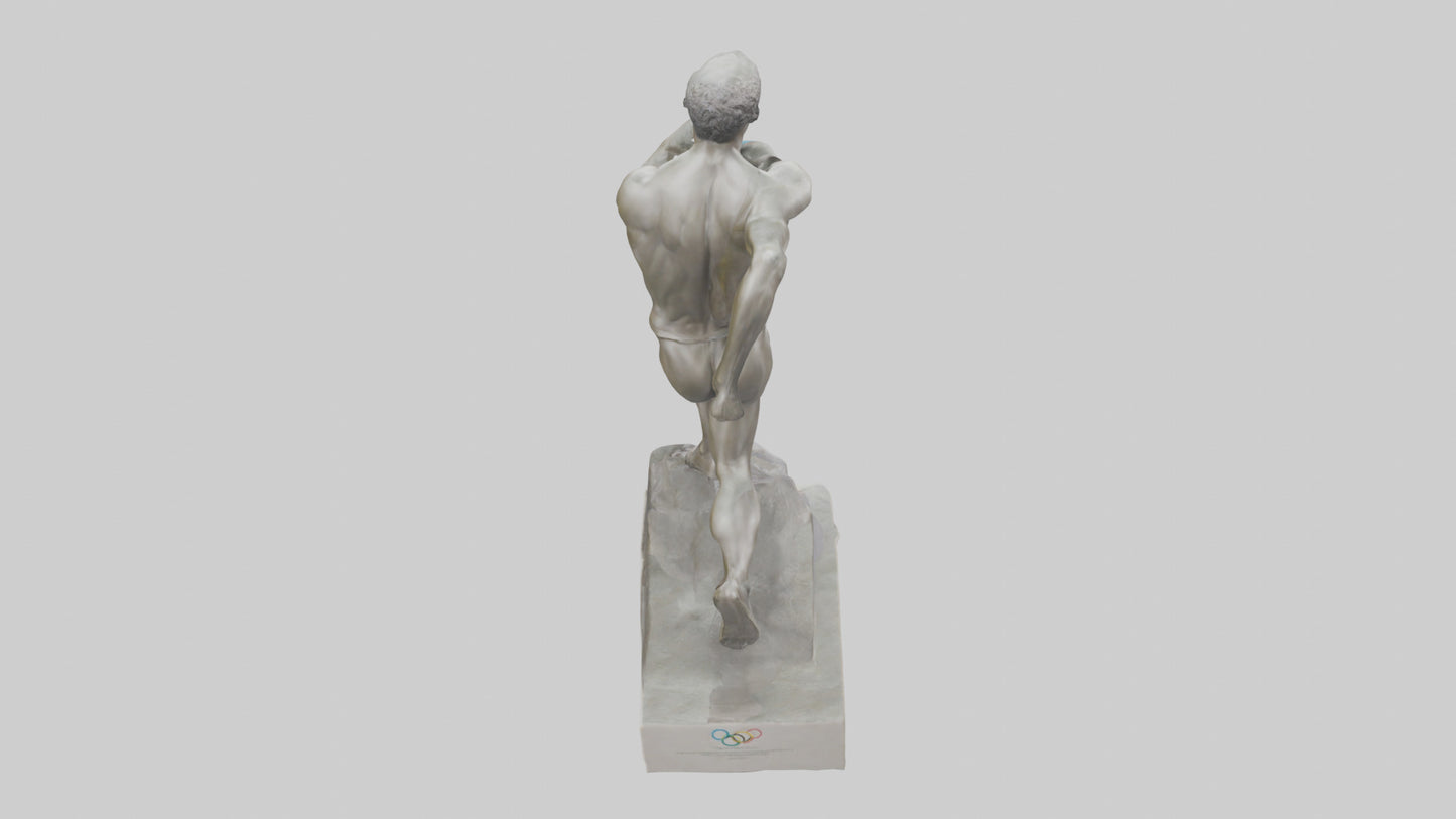Olympic Athlete statue model 3D model