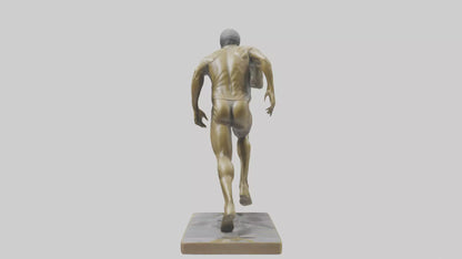 Olympic Sprinter Statue model VR / AR / low-poly