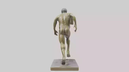 Olympic Sprinter Statue model VR / AR / low-poly
