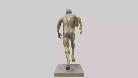 Olympic Sprinter Statue model VR / AR / low-poly