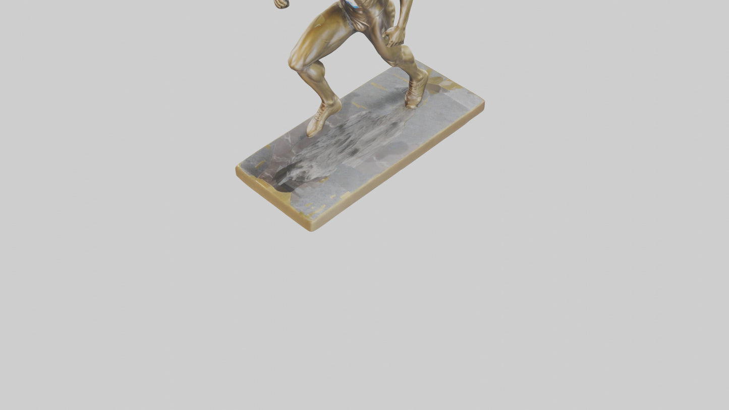Olympic Sprinter Statue model VR / AR / low-poly