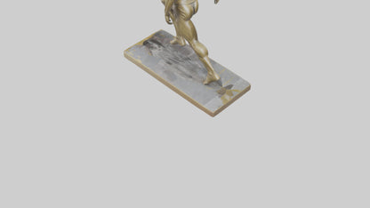 Olympic Sprinter Statue model VR / AR / low-poly