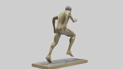 Olympic Sprinter Statue model VR / AR / low-poly