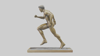 Olympic Sprinter Statue model VR / AR / low-poly