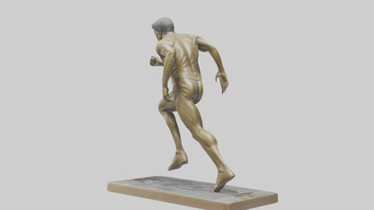 Olympic Sprinter Statue model VR / AR / low-poly