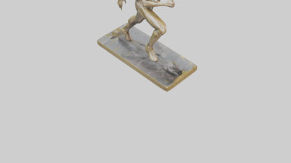 Olympic Sprinter Statue model VR / AR / low-poly