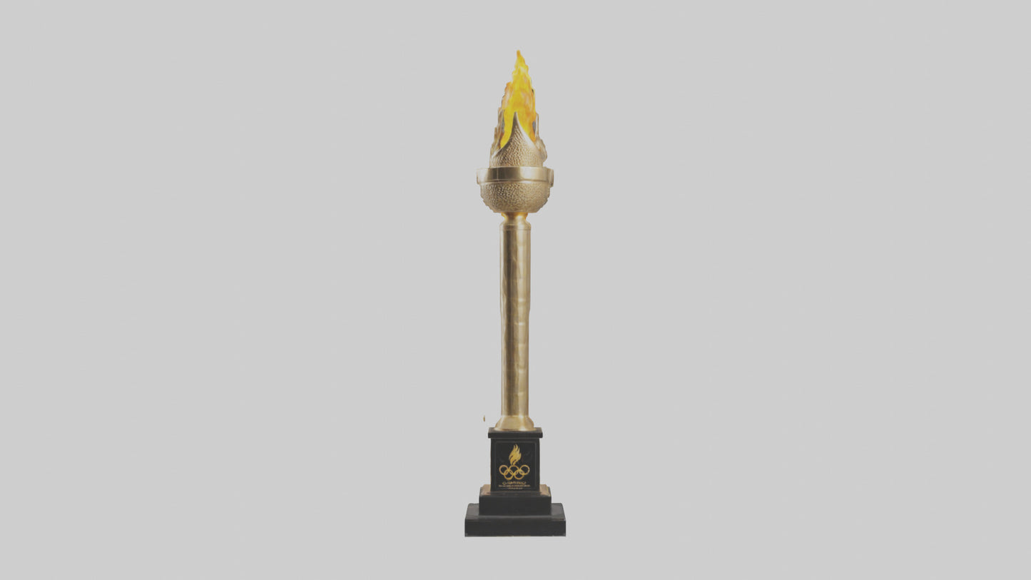 Olympic Torch statue model 3D model