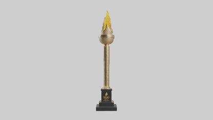 Olympic Torch statue model 3D model