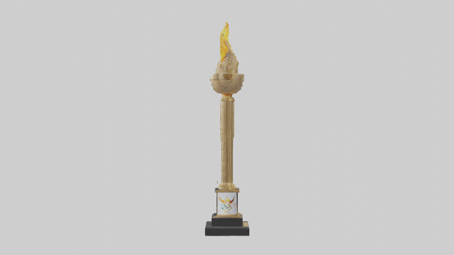 Olympic Torch statue model 3D model