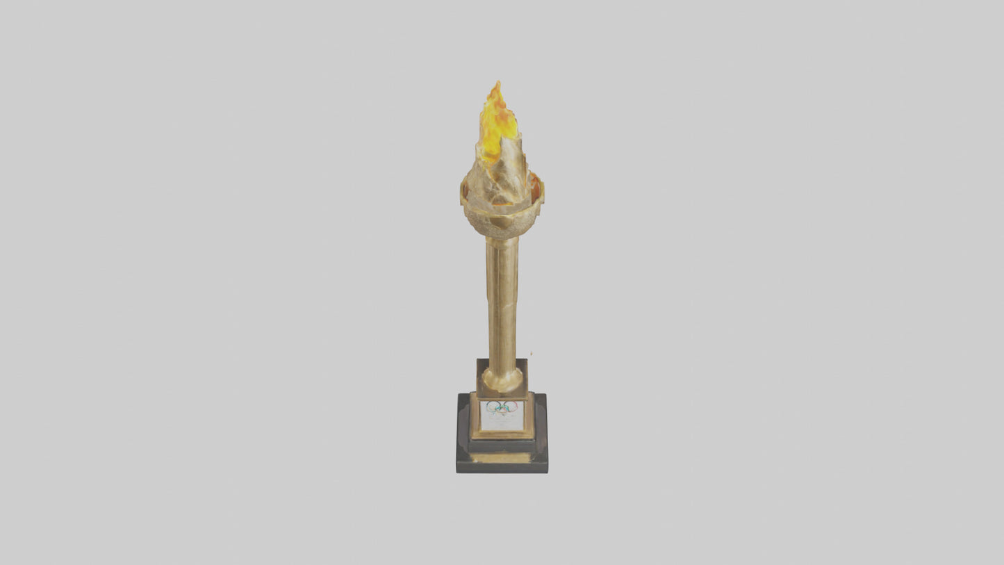 Olympic Torch statue model 3D model