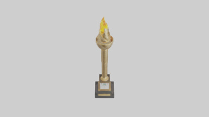 Olympic Torch statue model 3D model