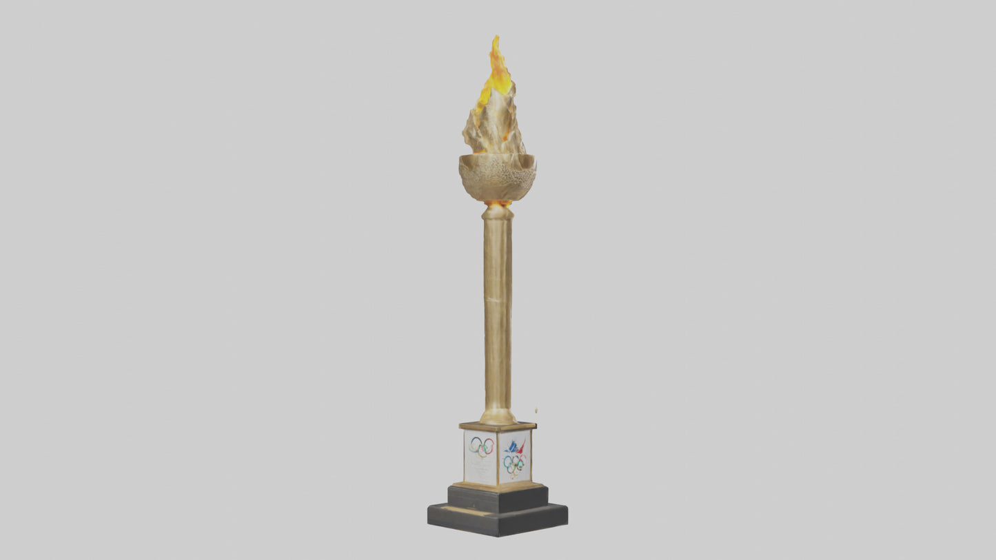 Olympic Torch statue model 3D model