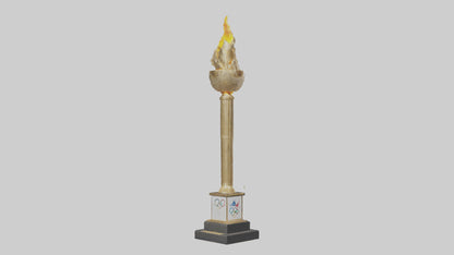 Olympic Torch statue model 3D model