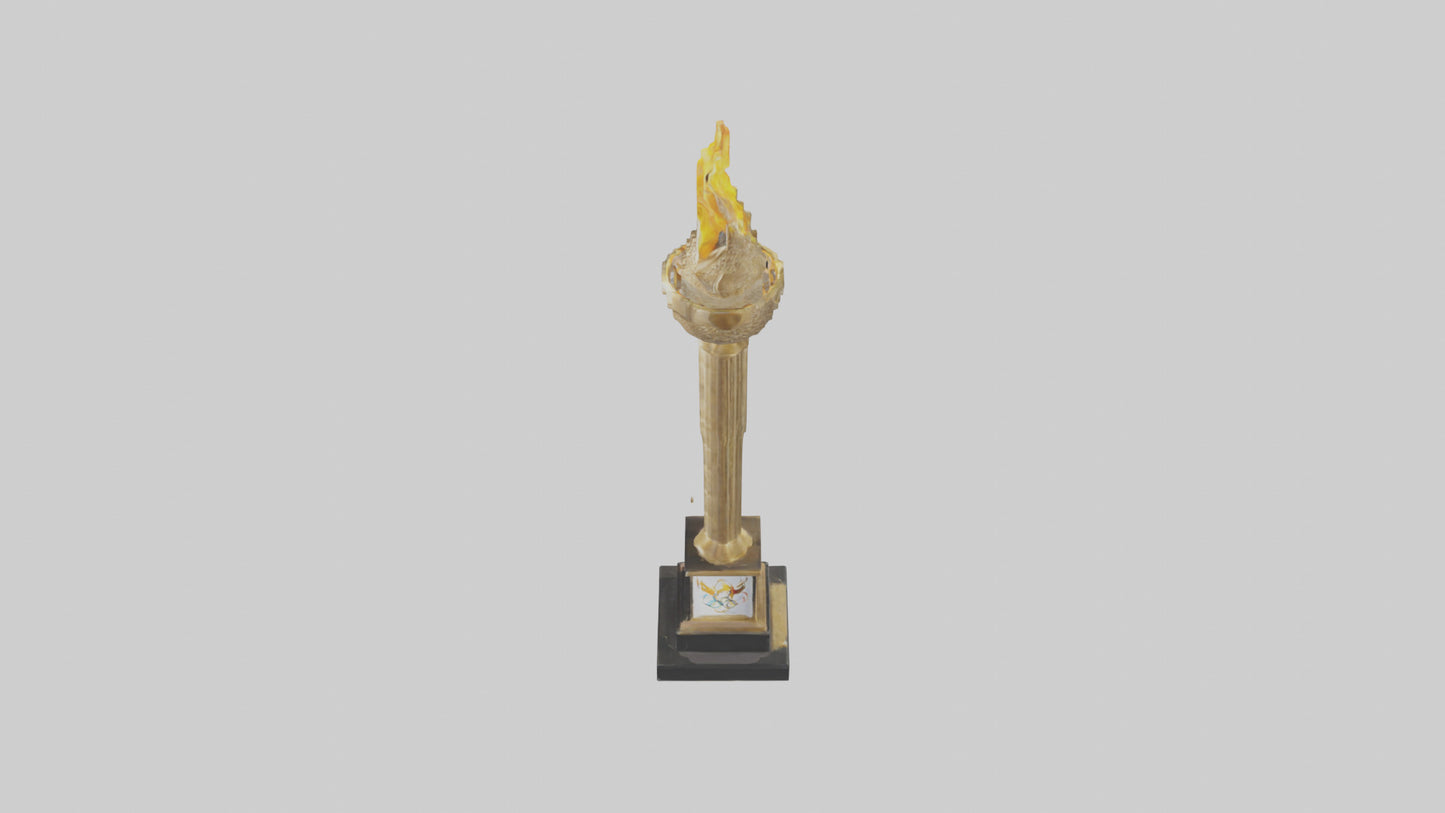 Olympic Torch statue model 3D model