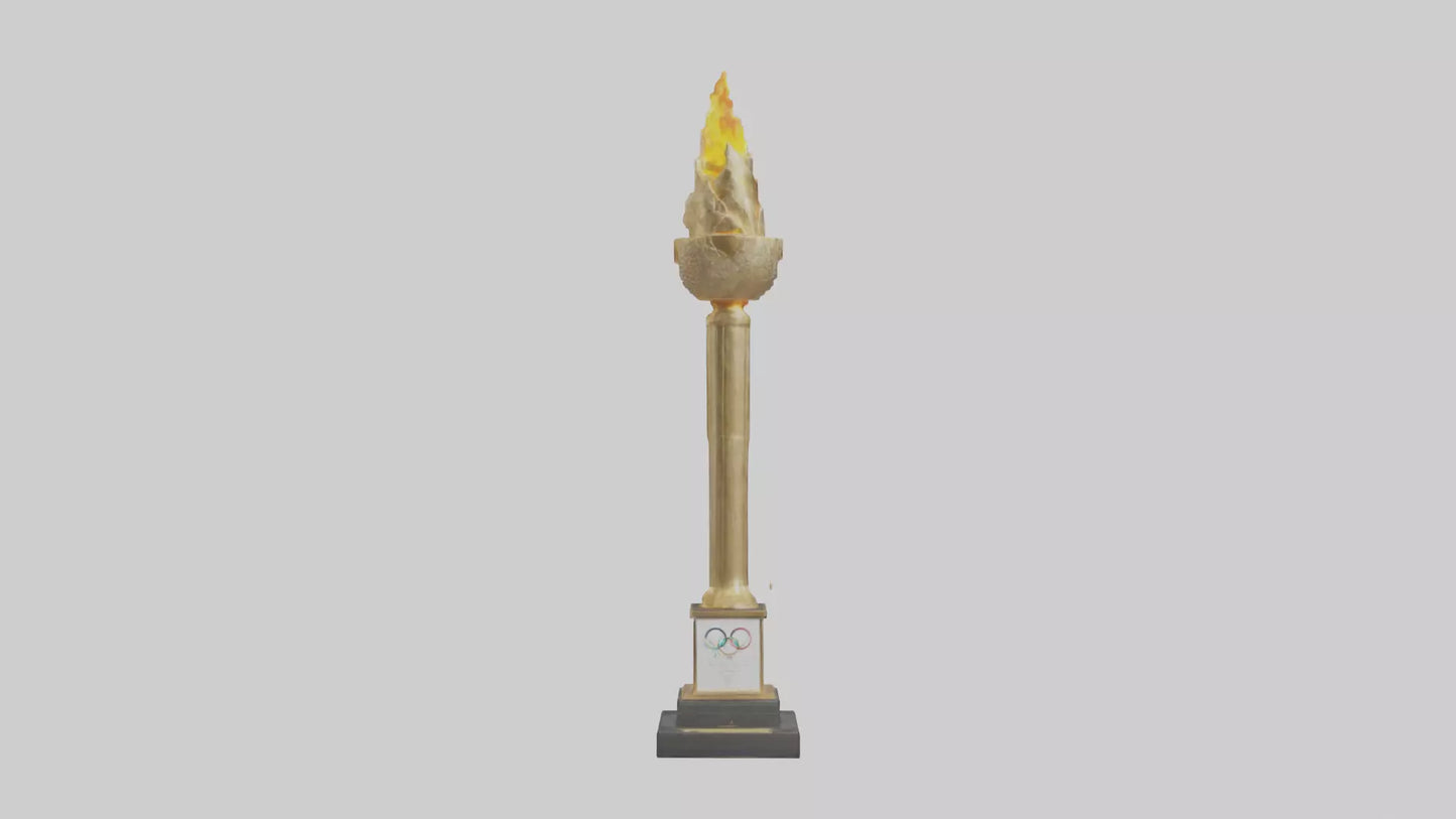 Olympic Torch statue model 3D model
