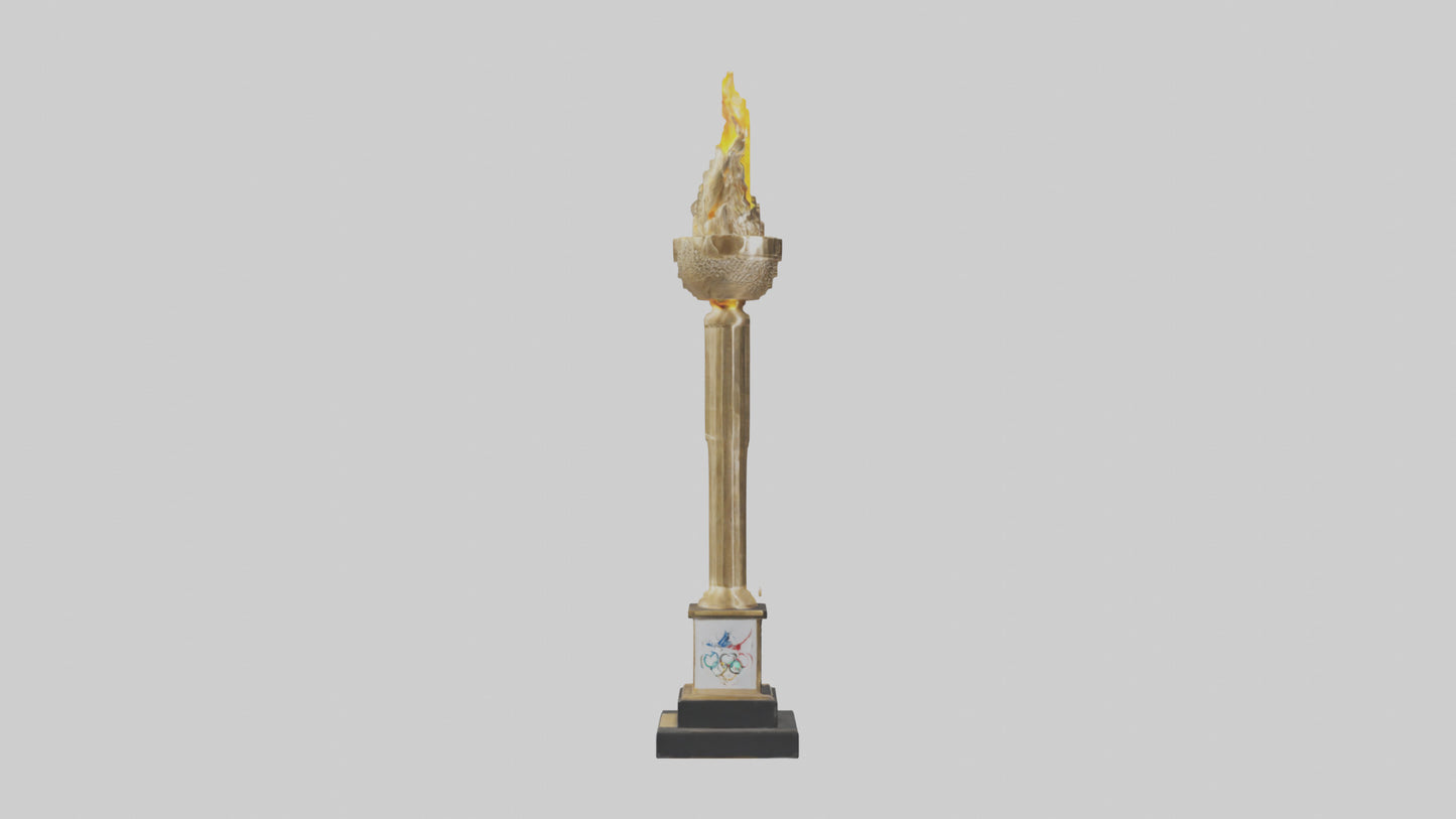 Olympic Torch statue model 3D model