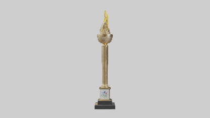 Olympic Torch statue model 3D model