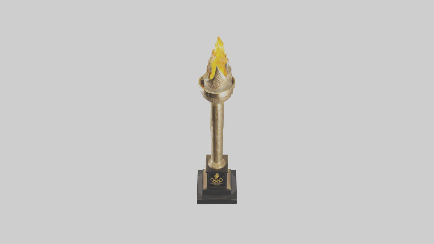Olympic Torch statue model 3D model