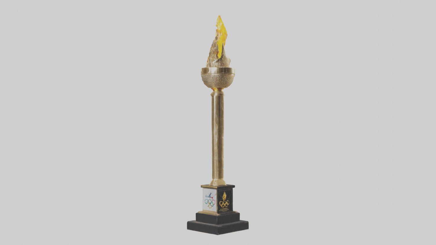 Olympic Torch statue model 3D model