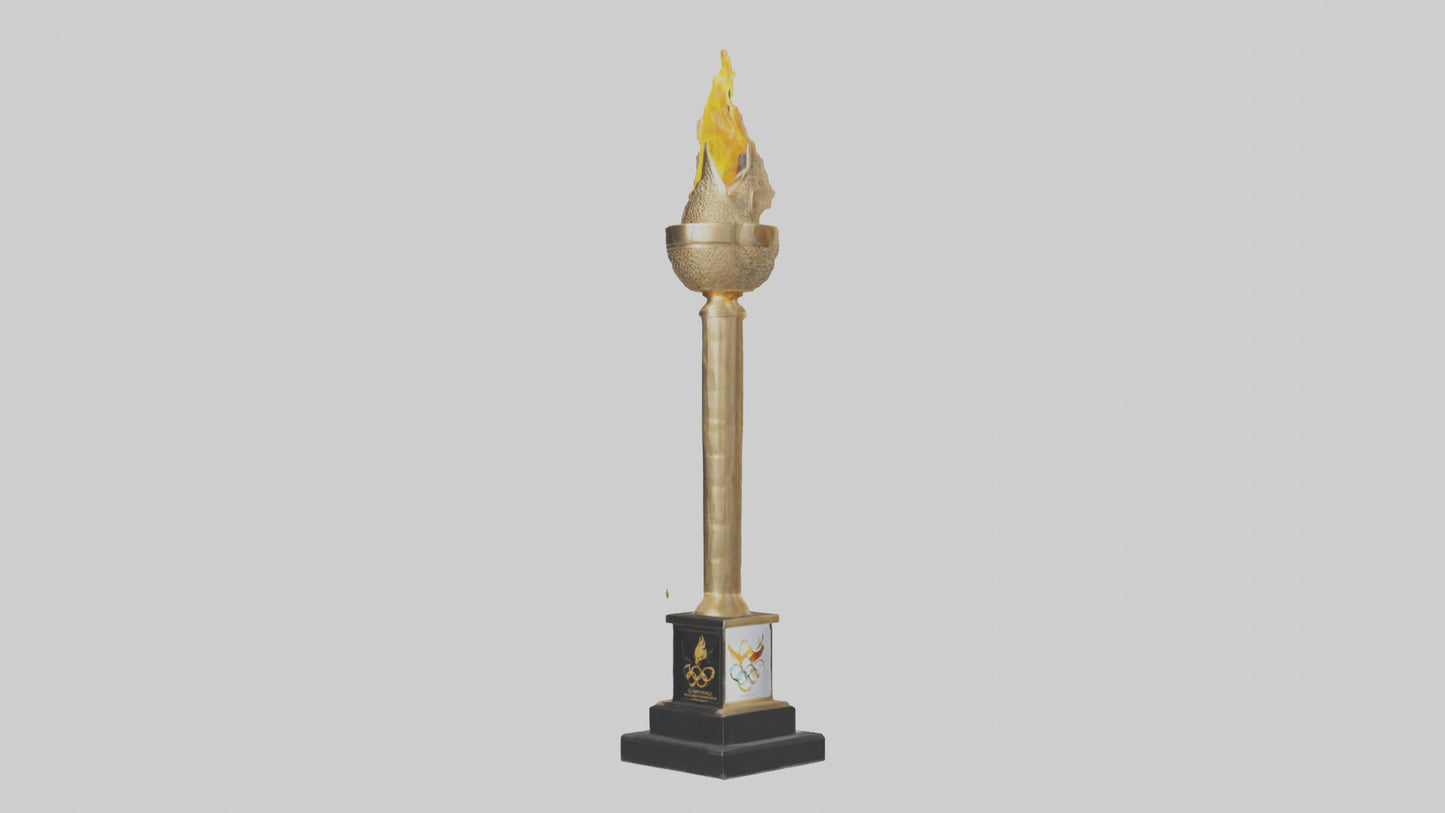 Olympic Torch statue model 3D model