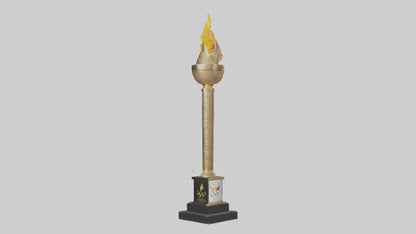 Olympic Torch statue model 3D model