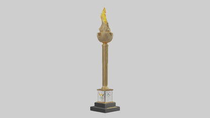 Olympic Torch statue model 3D model