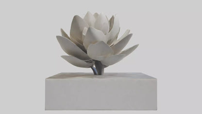 Open Bloom Sculpture model 3D model