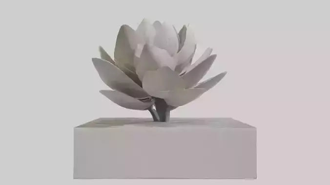 Open Bloom Sculpture model 3D model
