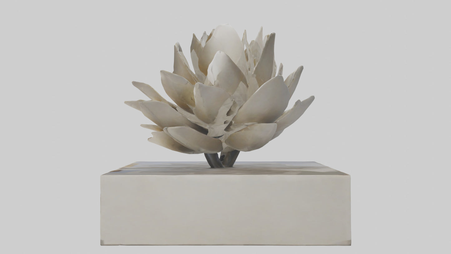 Open Bloom Sculpture model 3D model