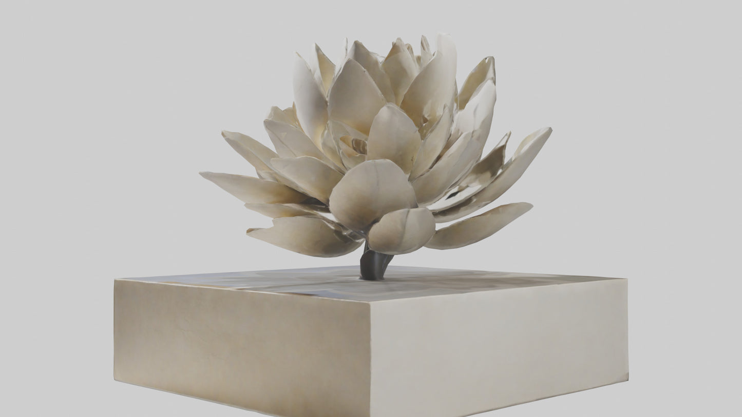 Open Bloom Sculpture model 3D model