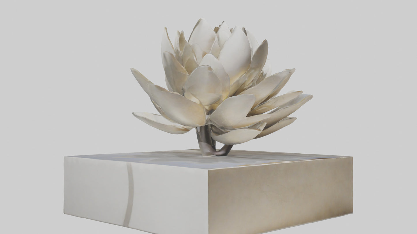 Open Bloom Sculpture model 3D model