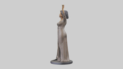 Oprah Winfrey statue model VR / AR / low-poly