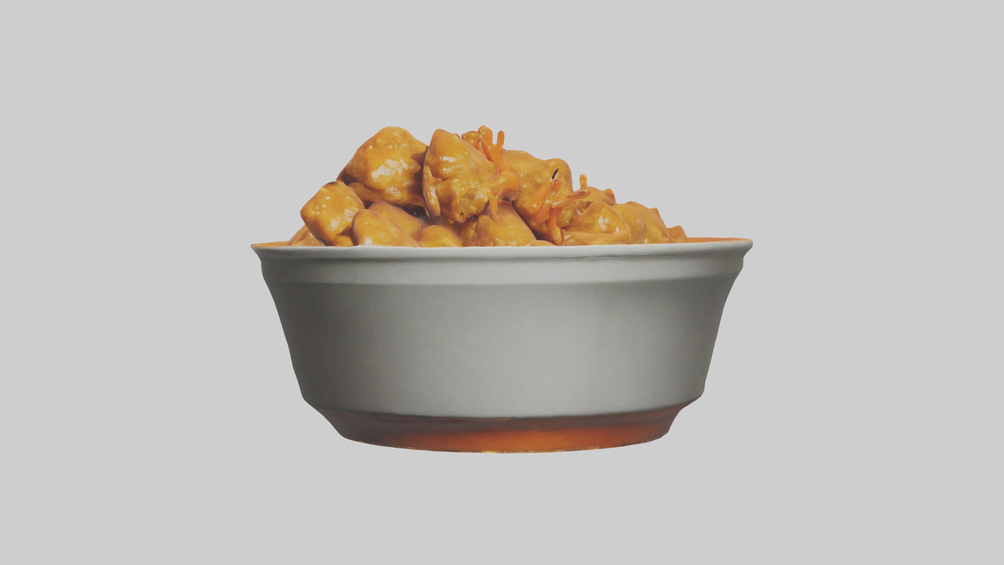 Orange chicken model 3D model