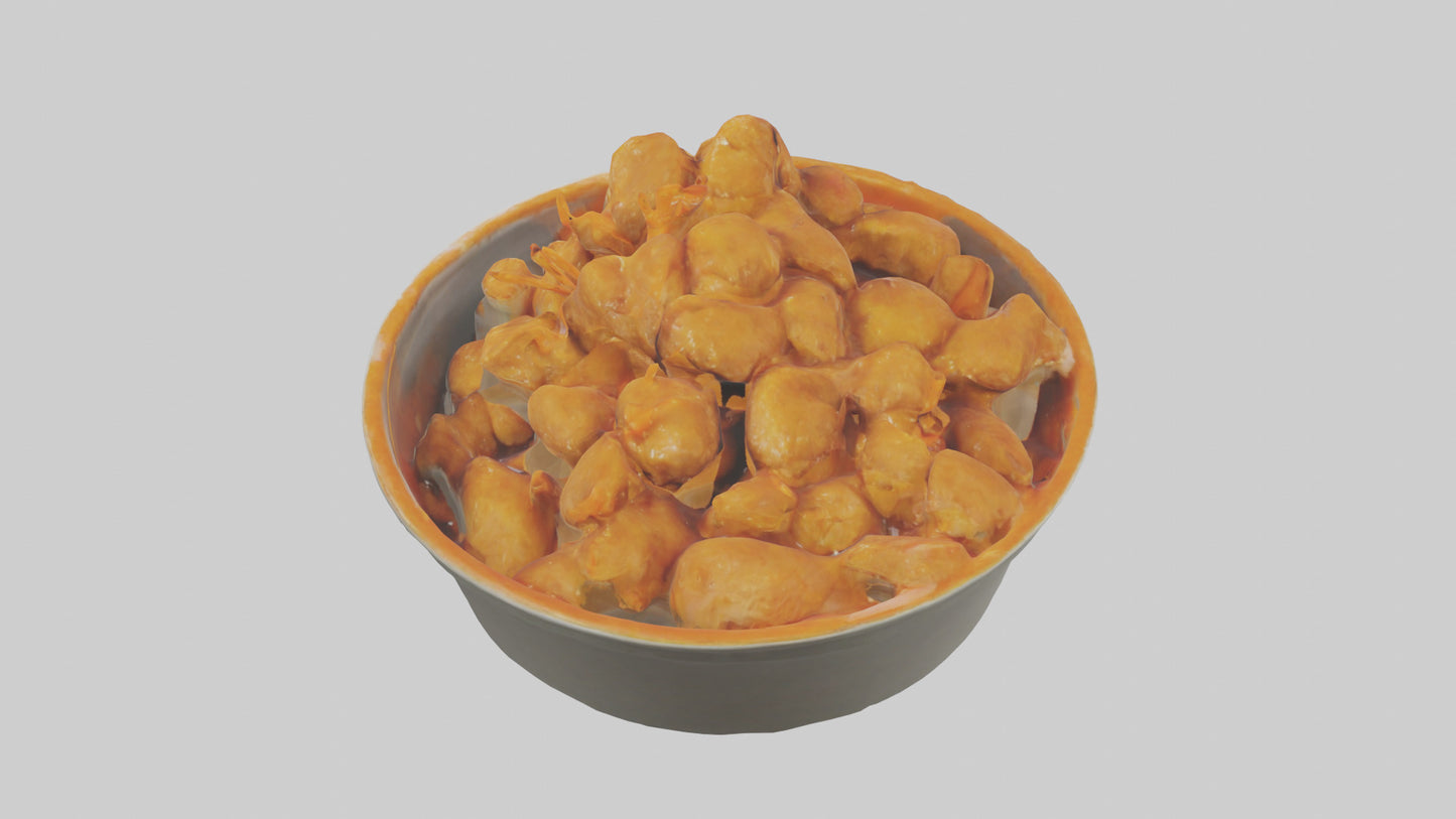 Orange chicken model 3D model