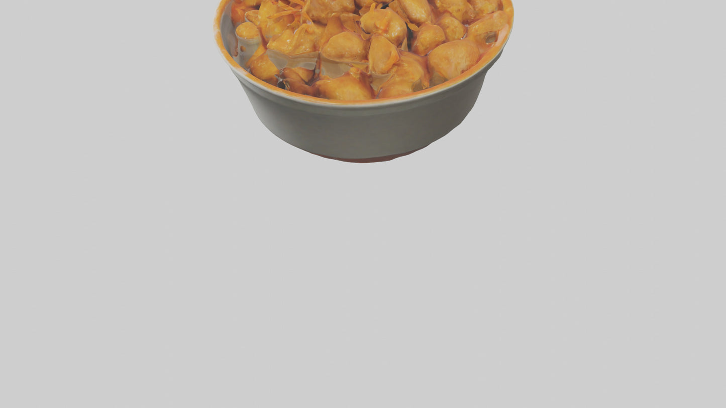 Orange chicken model 3D model