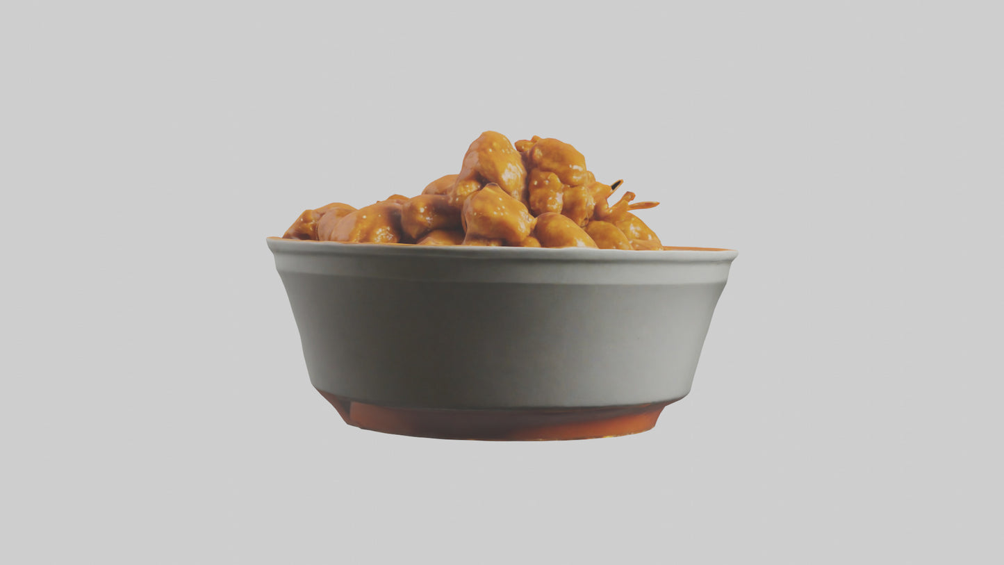 Orange chicken model 3D model