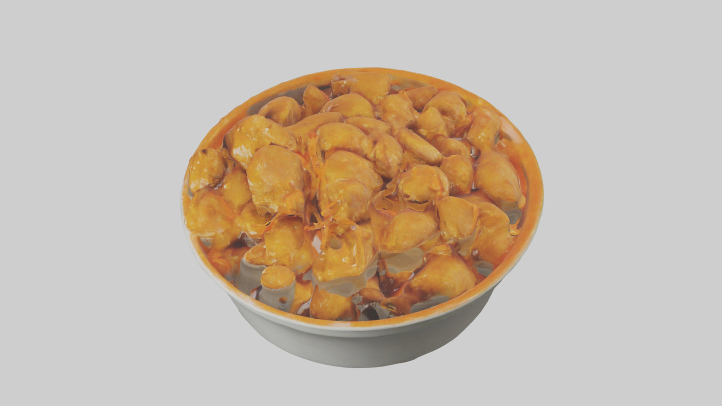 Orange chicken model 3D model
