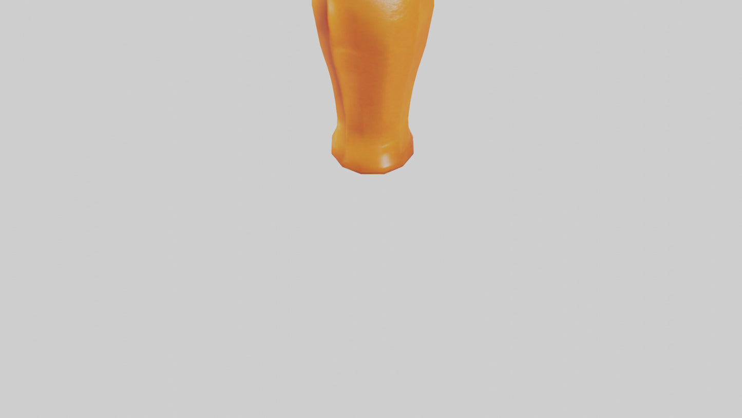 Orange cream soda model 3D model
