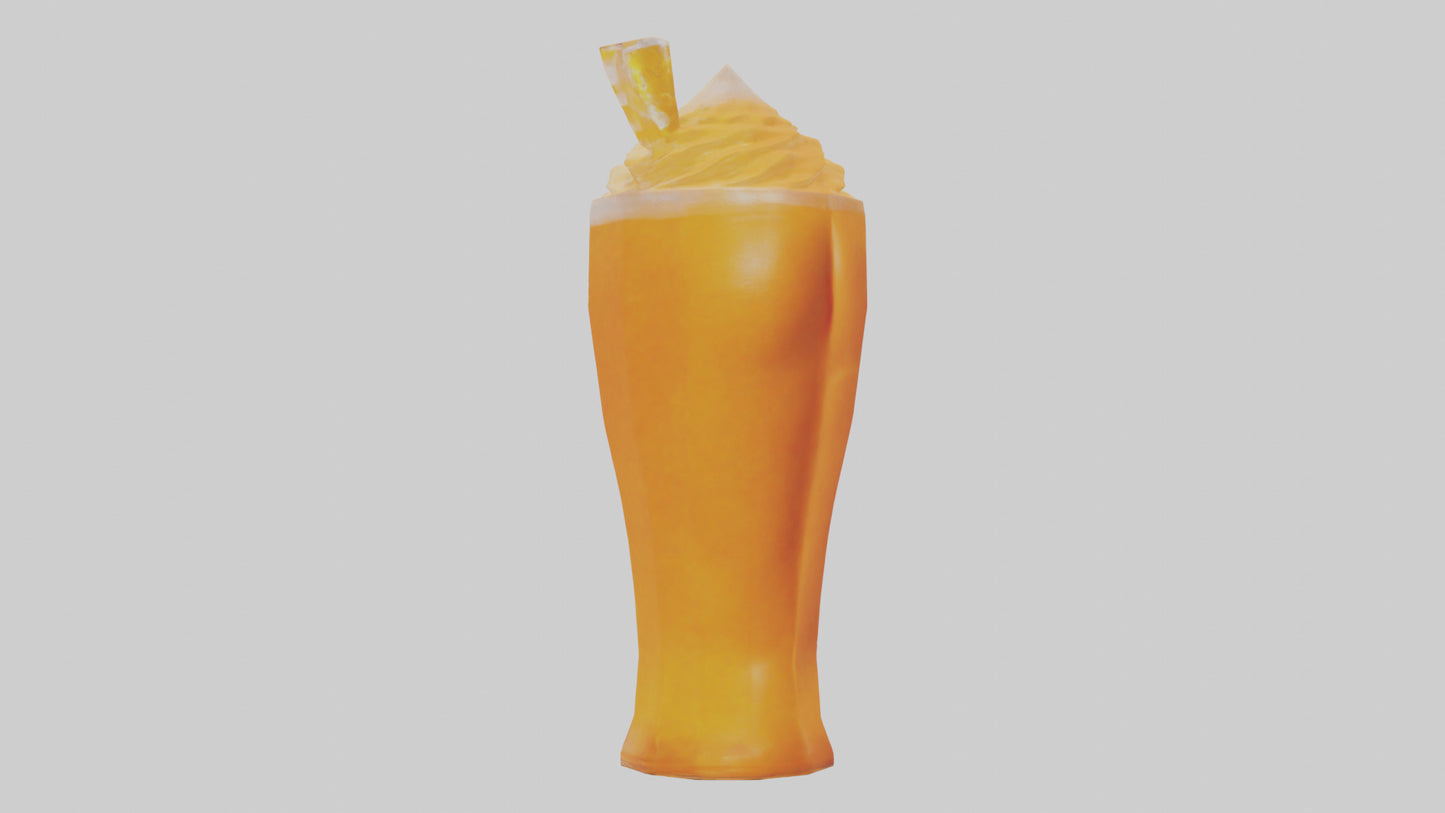 Orange cream soda model 3D model