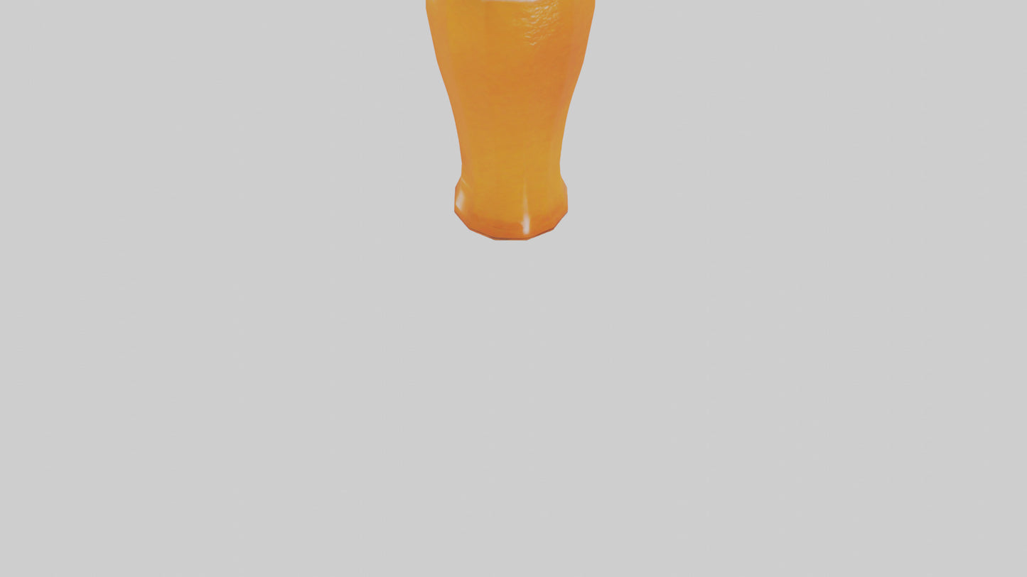 Orange cream soda model 3D model