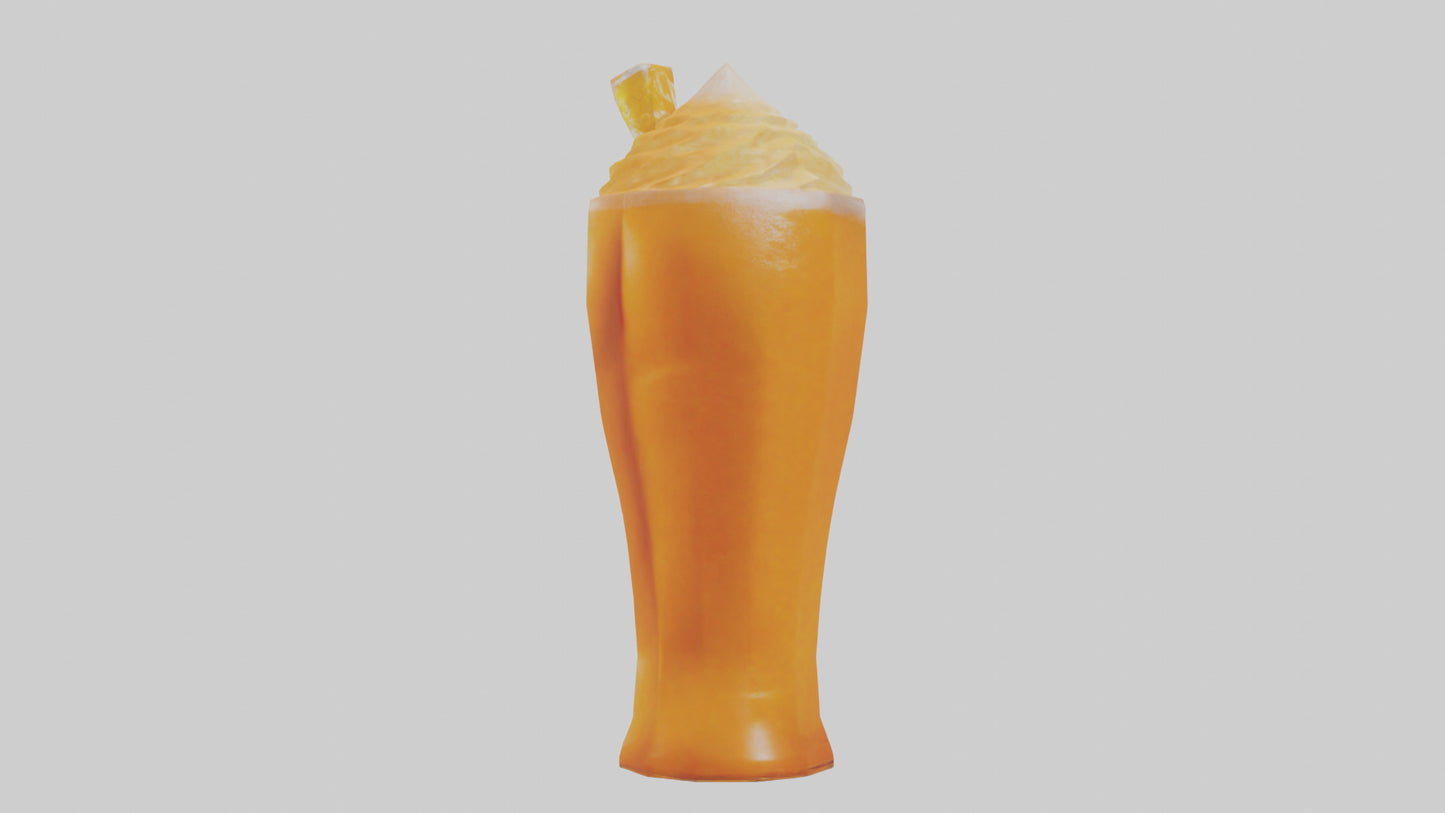 Orange cream soda model 3D model