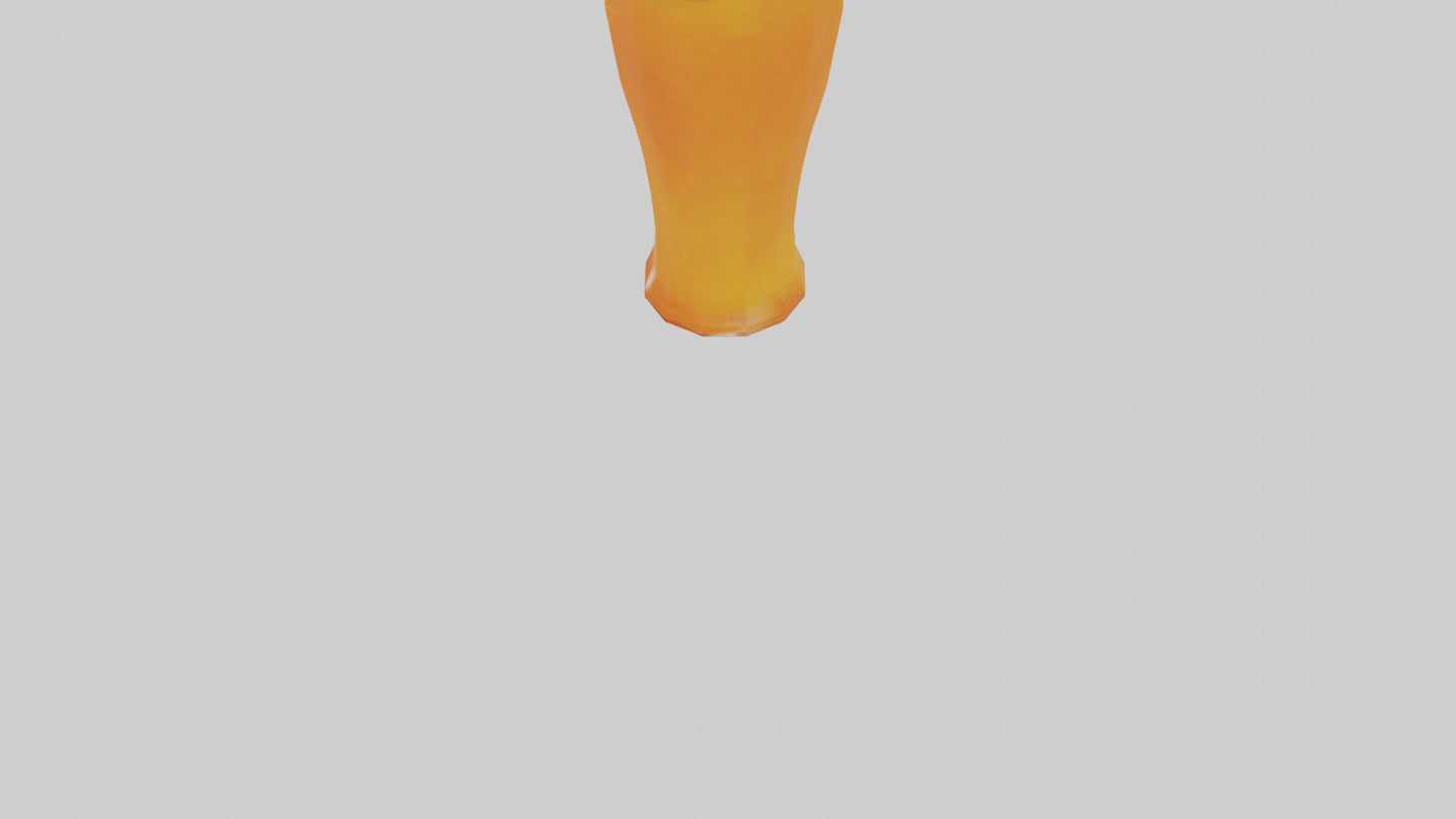Orange cream soda model 3D model