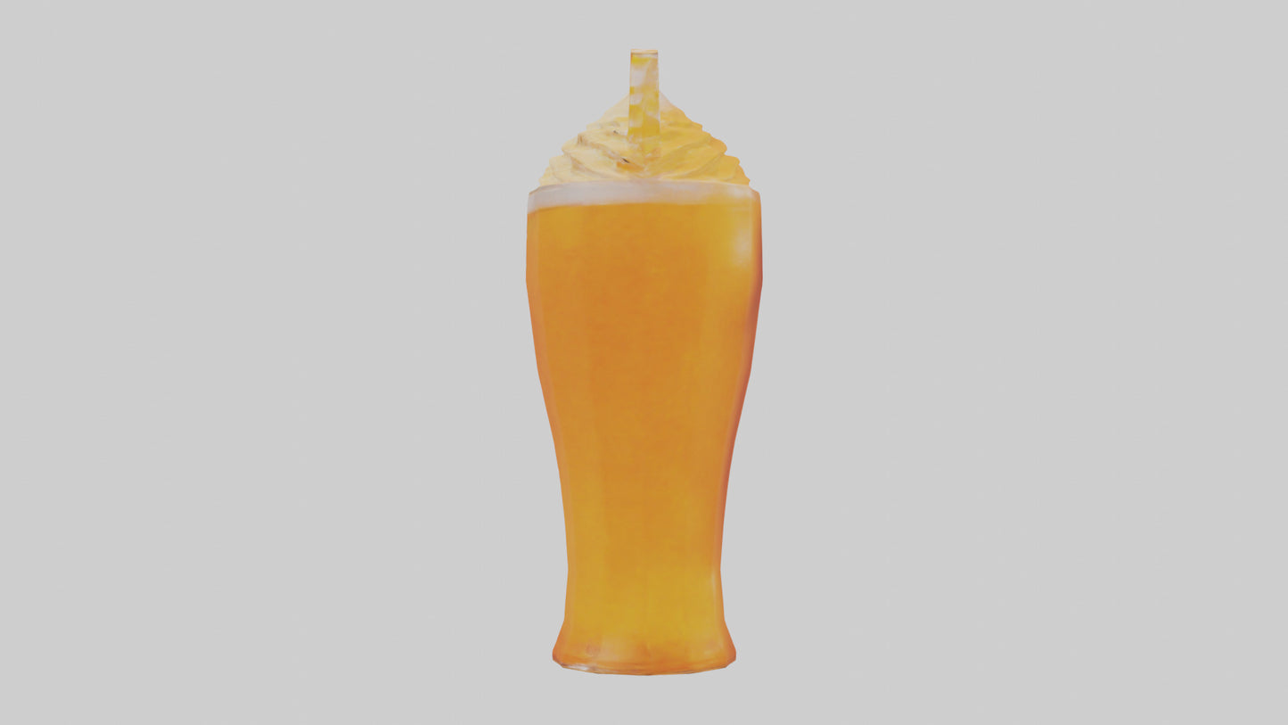 Orange cream soda model 3D model