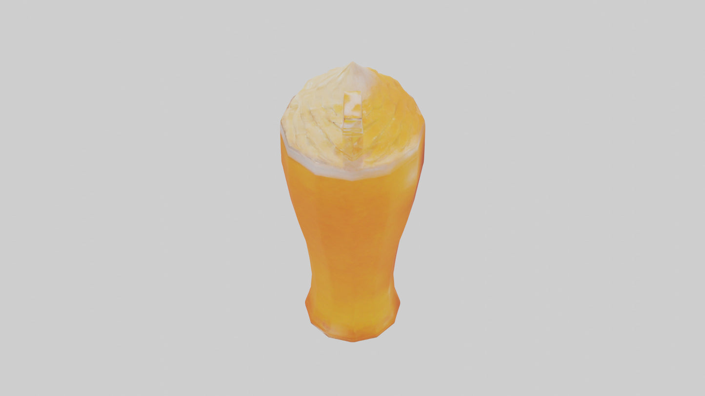 Orange cream soda model 3D model