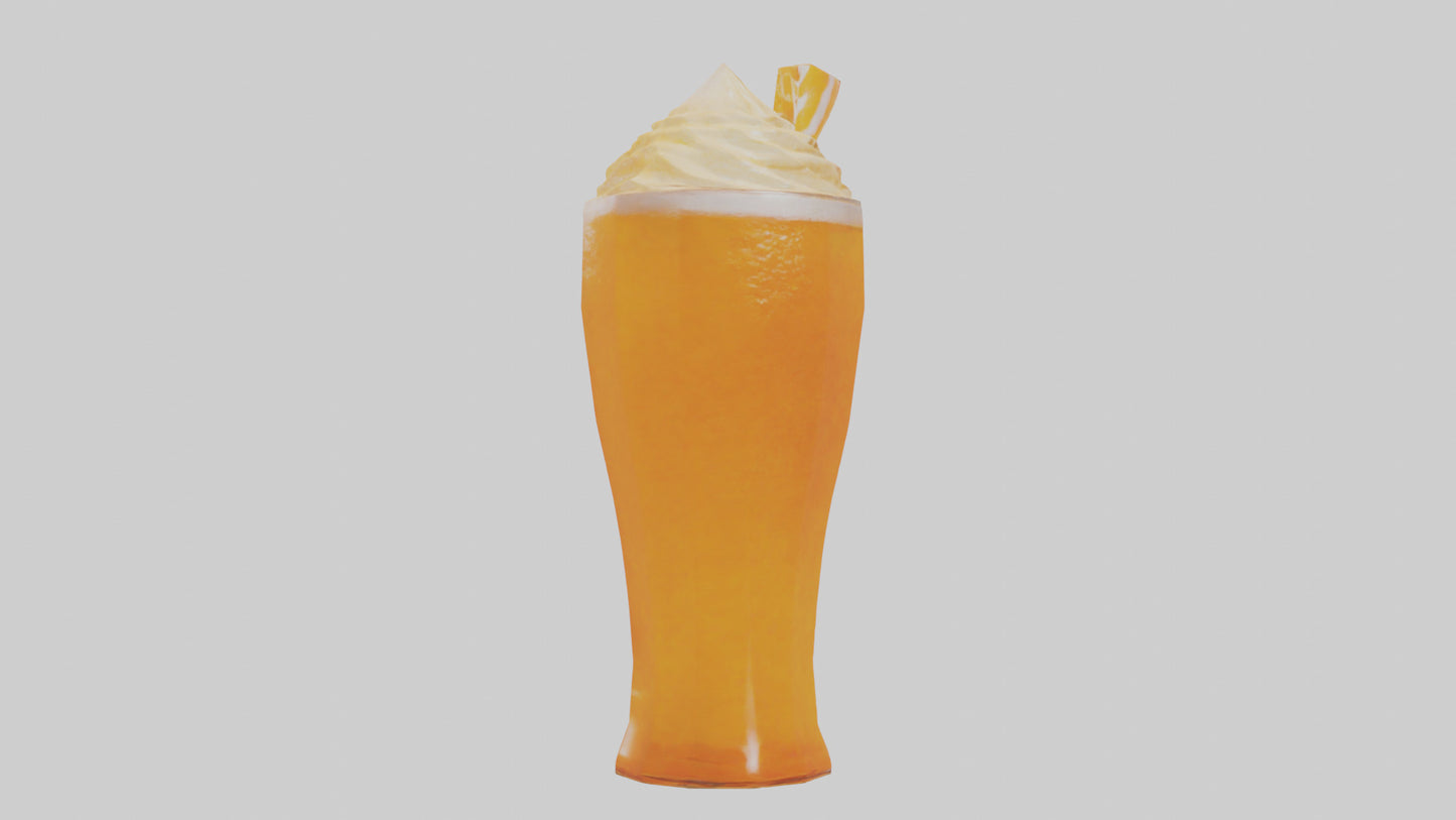 Orange cream soda model 3D model