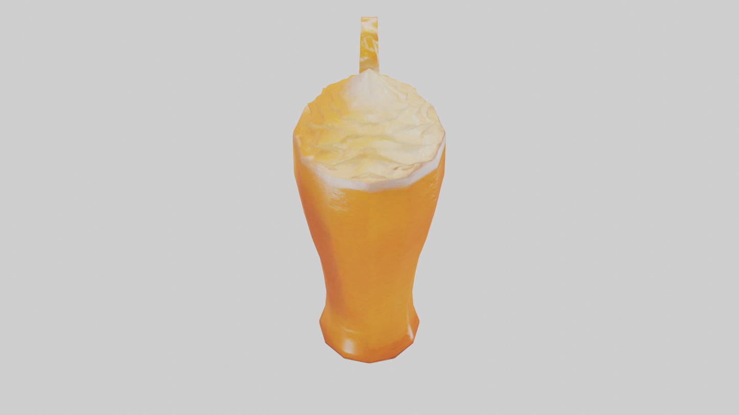 Orange cream soda model 3D model
