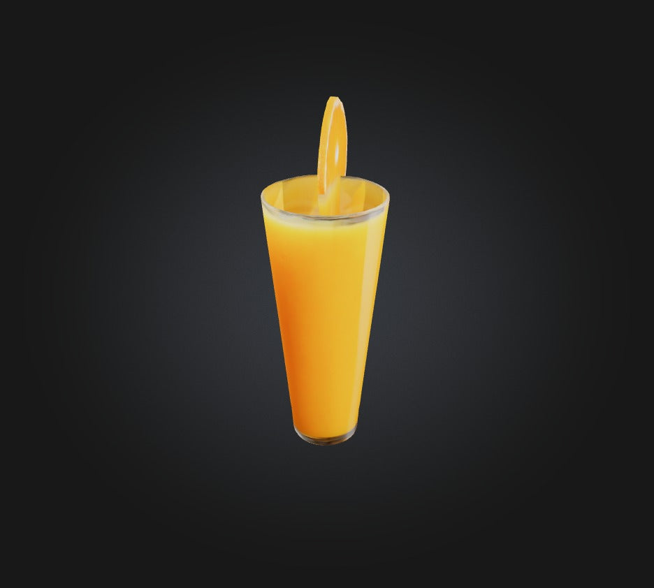 3D model Orange Juice 2 VR / AR / low-poly