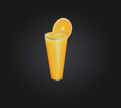 3D model Orange Juice 2 VR / AR / low-poly