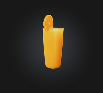 3D model Orange Juice VR / AR / low-poly