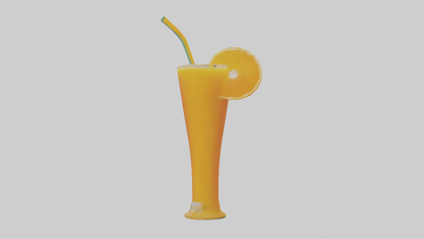 Orange juice model 3D model